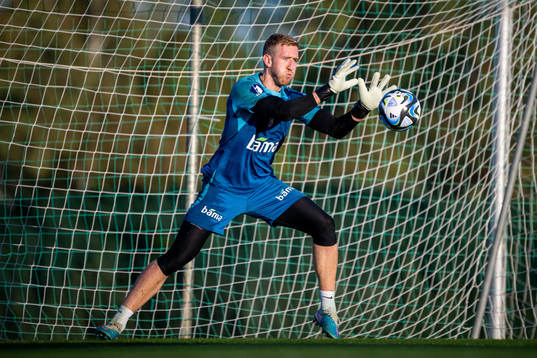 Goalkeeper Egil Selvik of the Norwegian national football