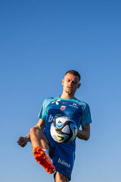 Julian Ryerson of the Norwegian national football team