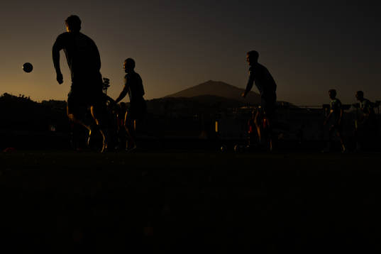 Silhouettes of the players of the Norwegian national