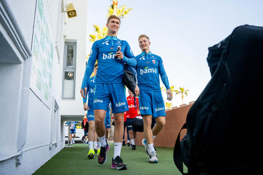Ola Solbakken and Andreas Hanche-Olsen of the Norwegian