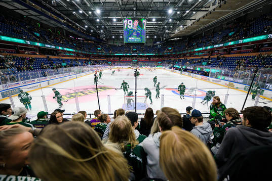 Färjestads och Frölundas spelare