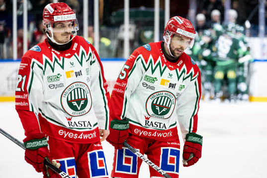 Frölundas Loui Eriksson och Anders Grönlund deppar