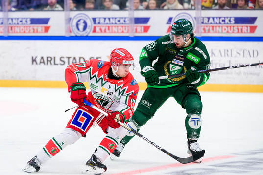 Frölundas Isac Born och Färjestads Remi Elie