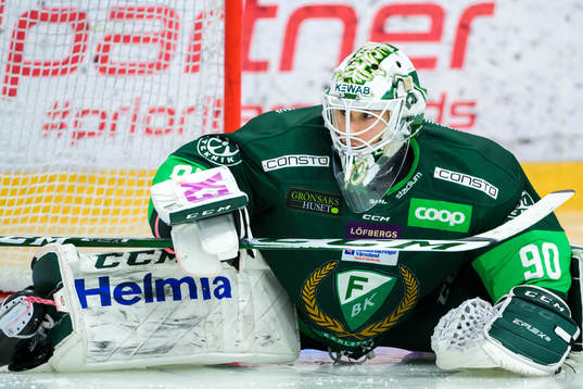 Färjestads målvakt Matthew Tomkins