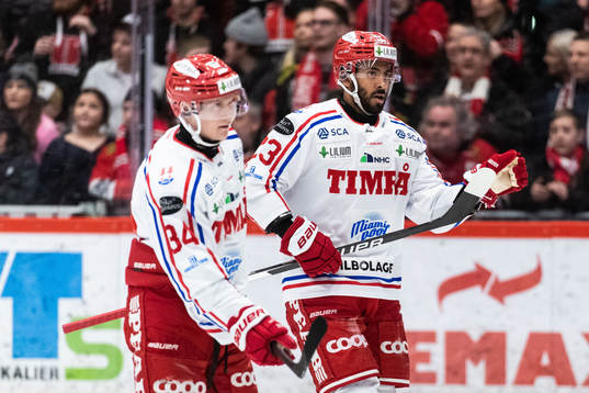 Timrås Olli Palola och Jeremy Boyce-Rotevall deppar