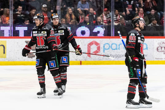 Örebros Jani Lajunen, Oliver Eklind och Mathias Bromé