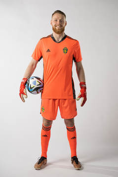Viktor Johansson of the Swedish national football team