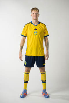 Samuel Gustafson of the Swedish national football team