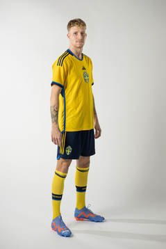 Samuel Gustafson of the Swedish national football team
