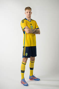 Samuel Gustafson of the Swedish national football team
