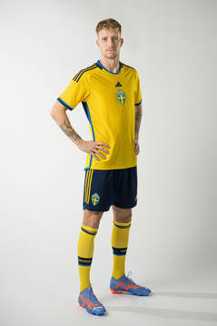 Samuel Gustafson of the Swedish national football team