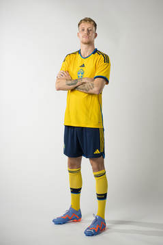 Samuel Gustafson of the Swedish national football team