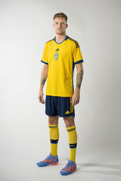 Samuel Gustafson of the Swedish national football team