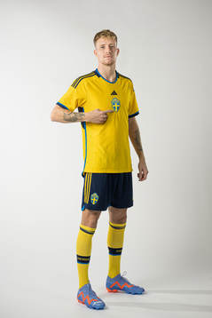 Samuel Gustafson of the Swedish national football team