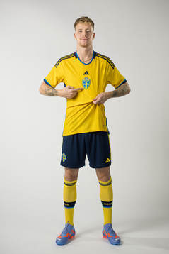 Samuel Gustafson of the Swedish national football team