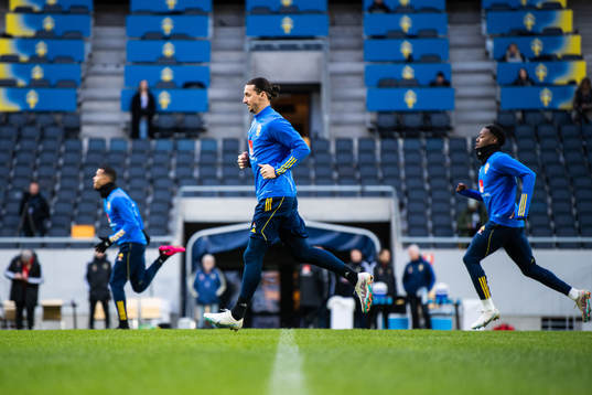 Zlatan Ibrahimovic of the Swedish national football team
