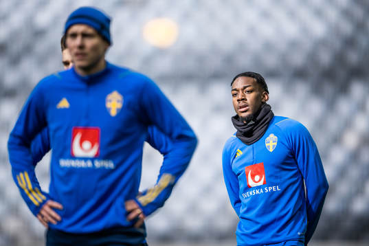 Anthony Elanga of the Swedish national football team