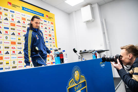 Zlatan Ibrahimovic of the Swedish national football team