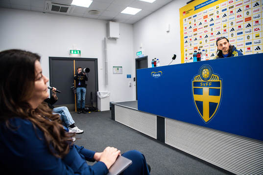 Zlatan Ibrahimovic of the Swedish national football team