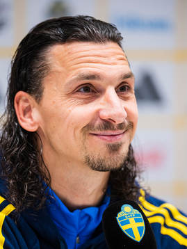 Zlatan Ibrahimovic of the Swedish national football team