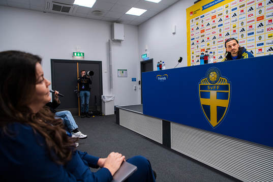 Zlatan Ibrahimovic of the Swedish national football team