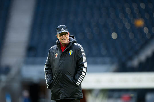 Head coach Janne Andersson of the Swedish national football