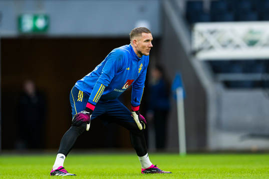 Goalkeeper Robin Olsen of the Swedish national football team