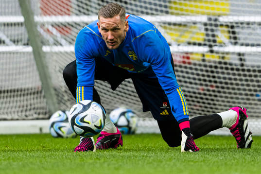 Goalkeeper Robin Olsen of the Swedish national football team