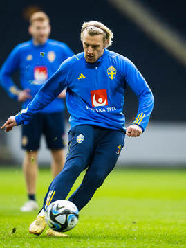 Emil Forsberg of the Swedish national football team
