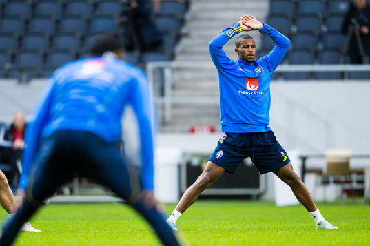 Isak Hien of the Swedish national football team