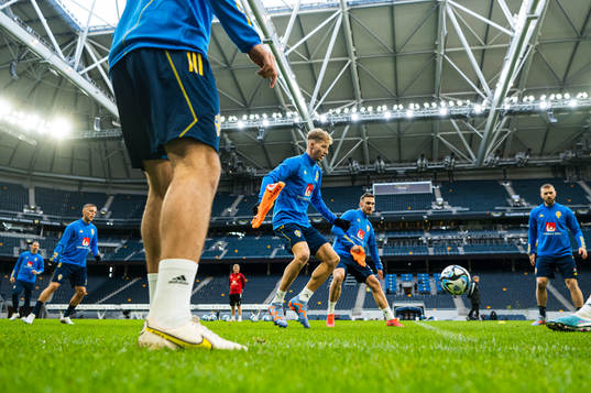 Samuel Gustafson of the Swedish national football team