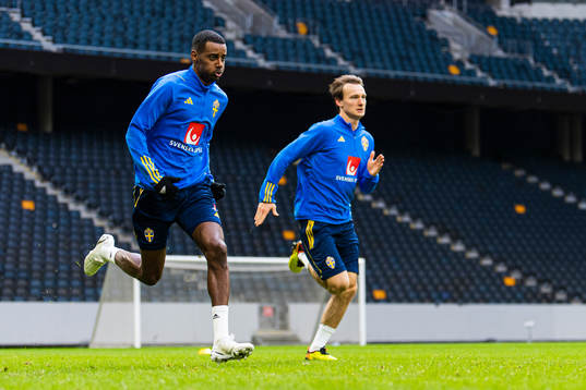 Alexander Isak of the Swedish national football team