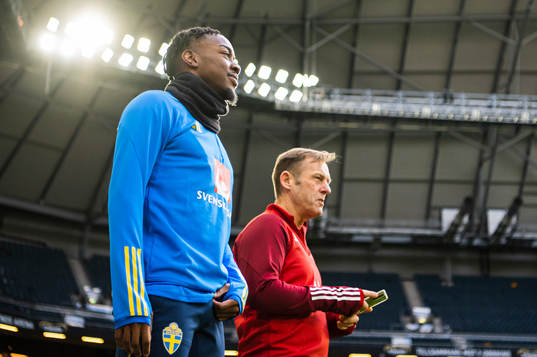 Anthony Elanga of the Swedish national football team