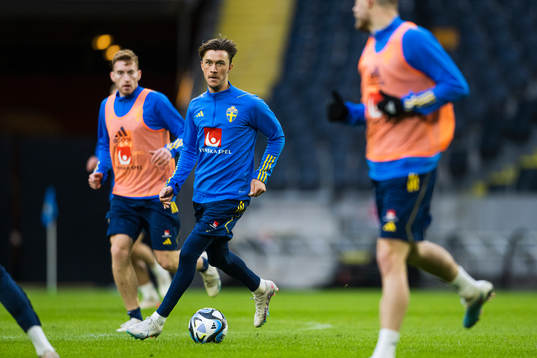 Kristoffer Olsson of the Swedish national football team