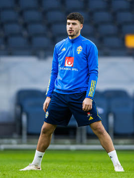 Edvin Kurtulus of the Swedish national football team