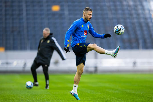 Mattias Svanberg of the Swedish national football team