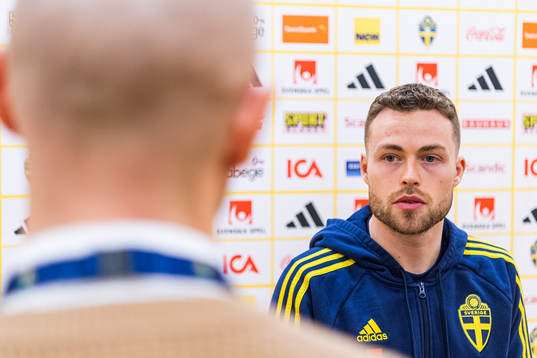 Gabriel Gudmundsson of the Swedish national football team