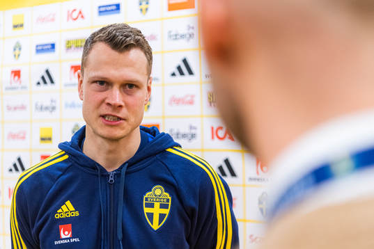 Viktor Claesson of the Swedish national football team