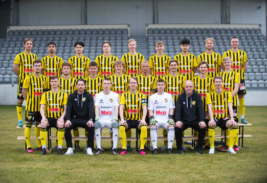IFK Hässleholm, lagbild, i Hässleholm 21 mars 2023. Bakre