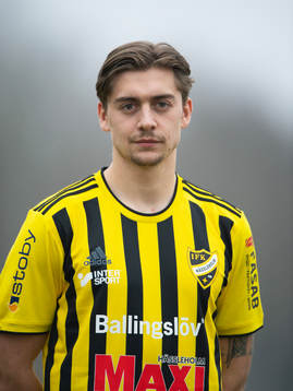 Axel Winberg, IFK Hässleholm, lag och porträttfoto i