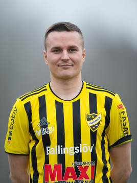Danny Gunnarsson, IFK Hässleholm, lag och porträttfoto i