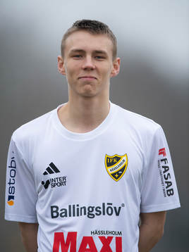 Felix Persson, IFK Hässleholm, lag och porträttfoto i