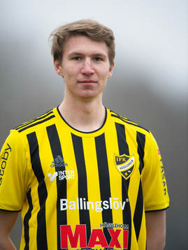 Hugo Arvidsson, IFK Hässleholm, lag och porträttfoto i