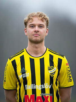Victor Holmberg, IFK Hässleholm, lag och porträttfoto i