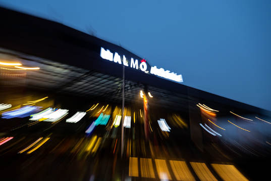 Exteriör av Malmö Arena