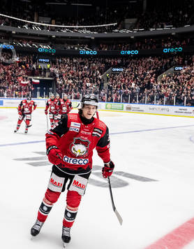 Malmö Redhawks Lukas Wernblom jublar