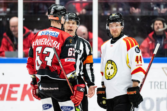 Malmö Redhawks Fredrik Händemark och Brynäs Jacob