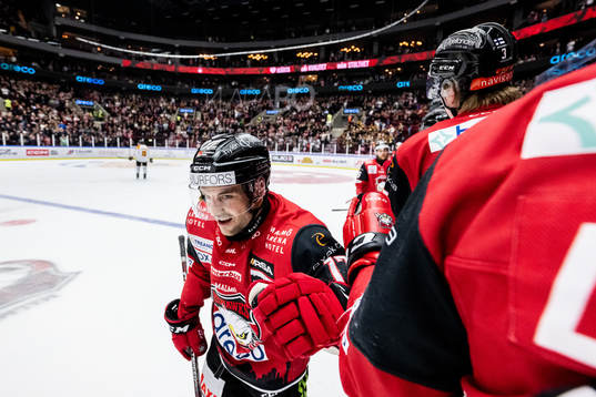 Malmö Redhawks Pathrik Westerholm jublar