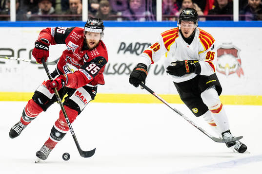Malmö Redhawks Carl Persson och Brynäs Nick Olesen