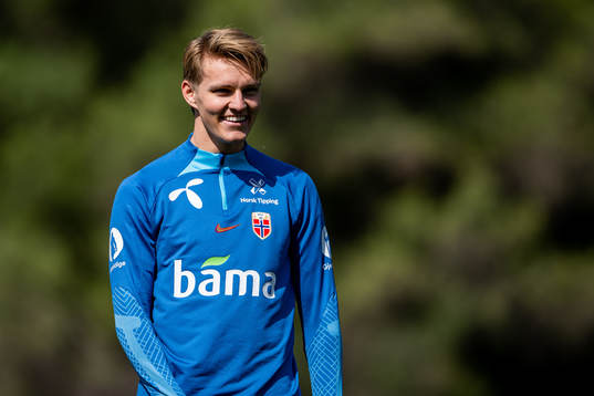 Martin Ødegaard of the Norwegian national football team